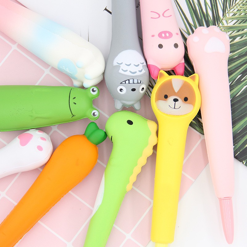 Bút Bi Squishy Cute Dễ Thương Mực Nước Đen Nét Đẹp Văn Phòng Phẩm VPB4