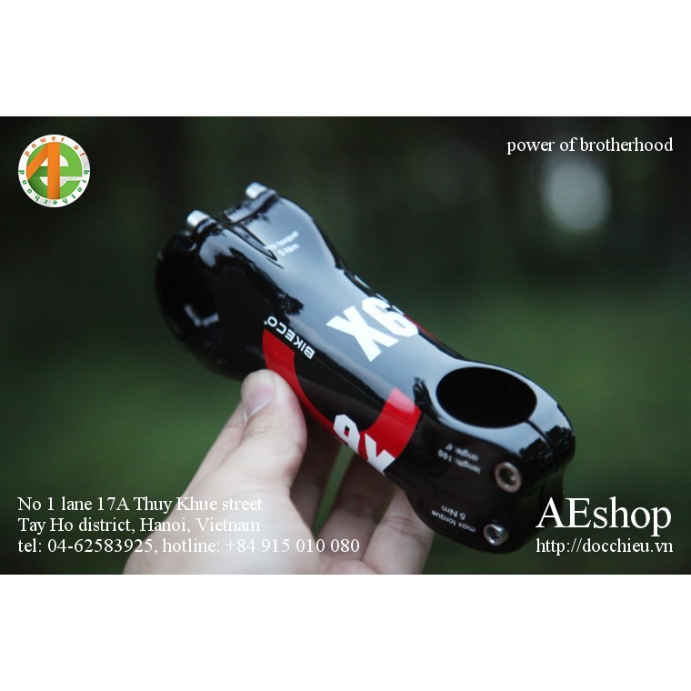 pô tăng xe đạp full carbon Bikeco 31.8 mm 6/17 độ