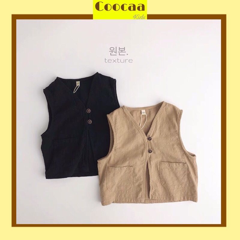 Áo ghi lê 2 túi Hàn Quốc cực chất cho bé trai bé gái size 80-120