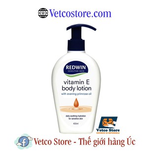 Kem dưỡng da vitamin E body lotion Redwin 400mL