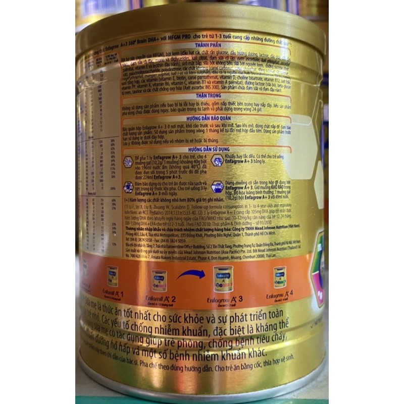 Sữa bột Enfagrow A+ số 3 400g