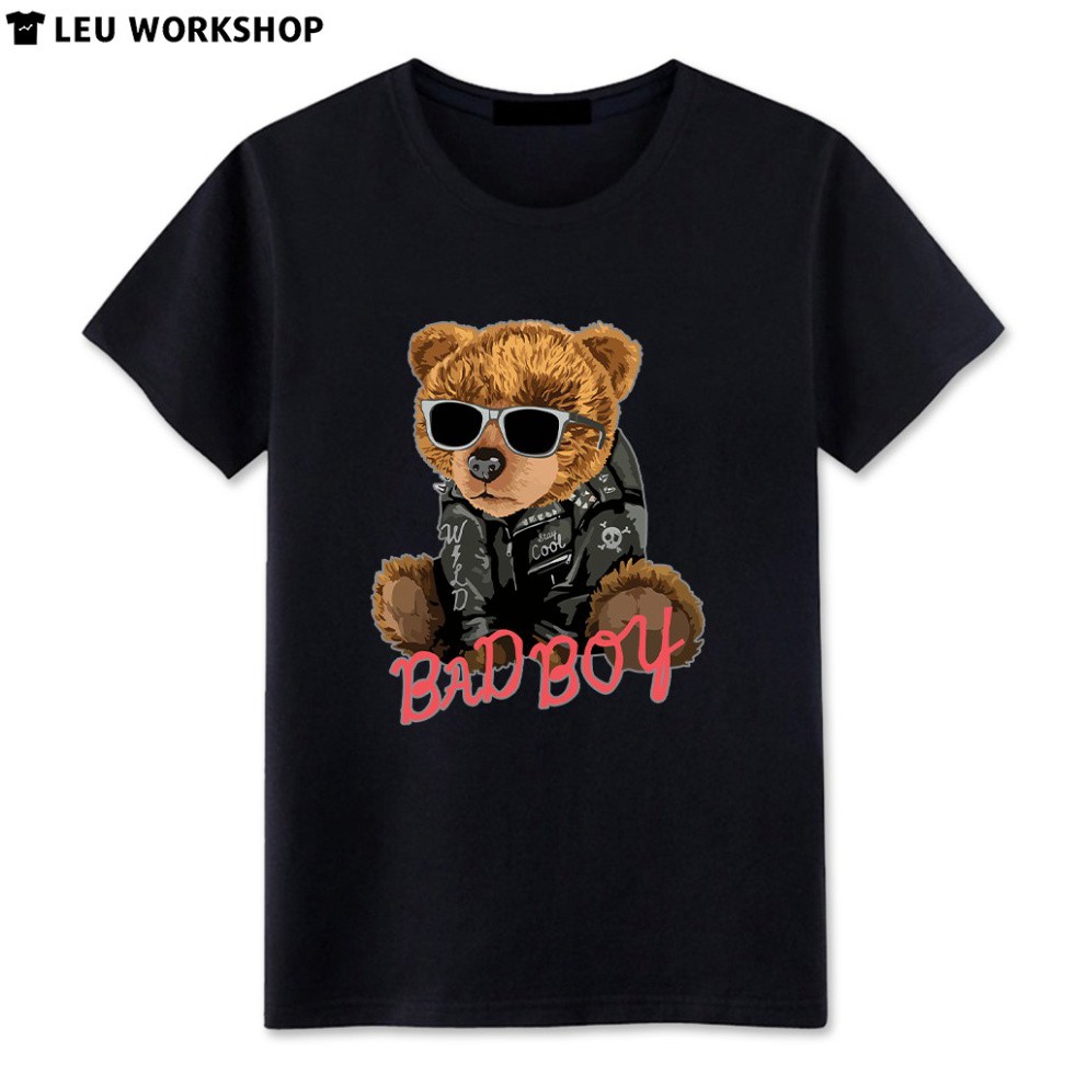 Áo thun unisex in hình Gấu BAD BOY