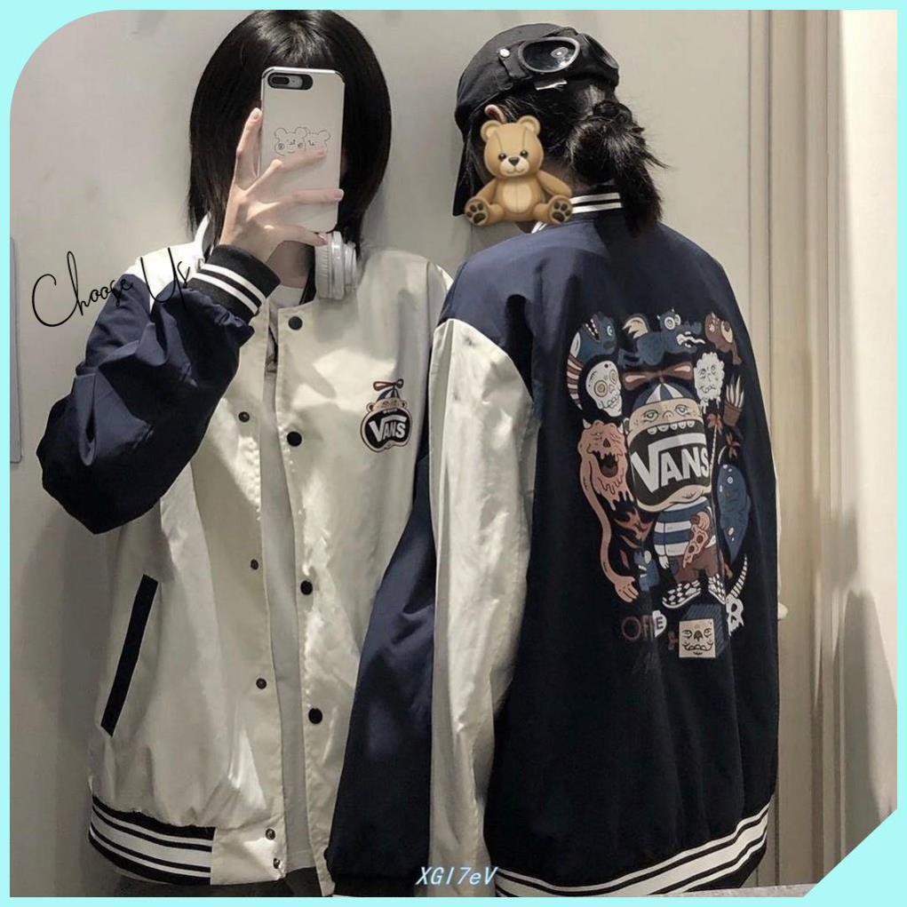 [Hàng Thu Đông] Áo Khoác Bomber Nỉ Nam Nữ Bóng Chày Vans | BigBuy360 - bigbuy360.vn