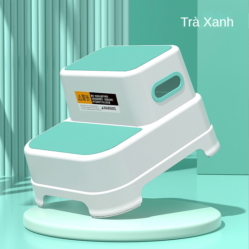 Ghế đôn trẻ em ghế đôn có bậc cho bé rửa tay rửa mặt ghế đệm bước chân chống trượt ghế súp nhỏ