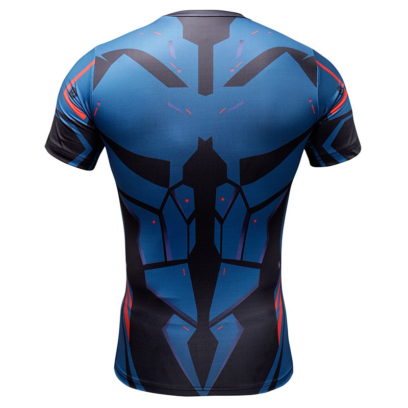 New Brand Summer Fashion Casual batman T-shirt Fitness Compression T shirt Men's Short Sleeve 3D Workout Men's Tshirt