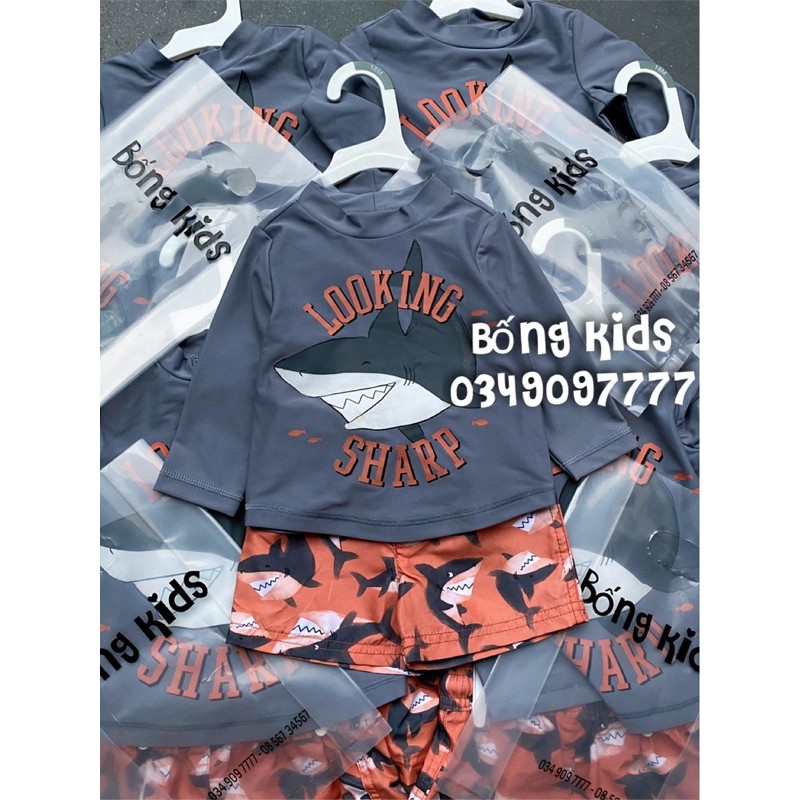 Set Đồ Bơi Bé Trai BabyShark Ghi C@rters