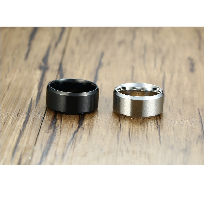 Nhẫn Nam Bản To Loại Mờ Titan Ko Han Rỉ TT 3792