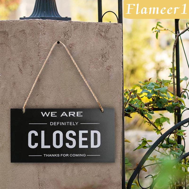 [Flameameer1] Biển Hiệu Đóng Mở Cửa Sổ Hai Mặt Có Thể Đảo Ngược Cho Nhà Ở / Cửa