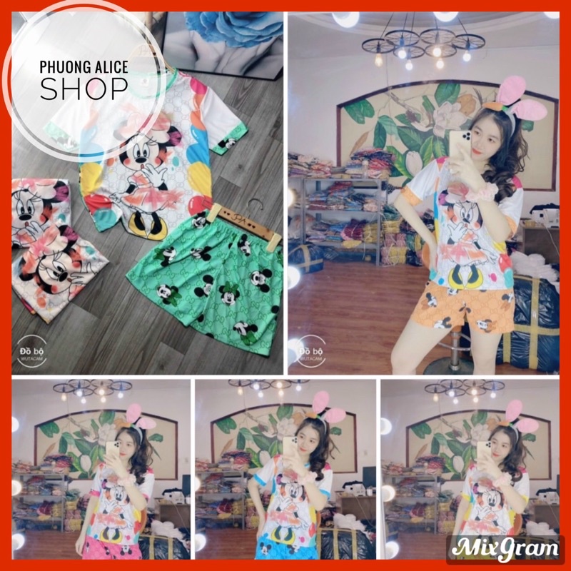 ❌❌ FREE SHIP ❌❌ Đồ bộ đùi thun, đồ bộ mặc nhà bò sữa siêu xinh ( ảnh kèm video thật)