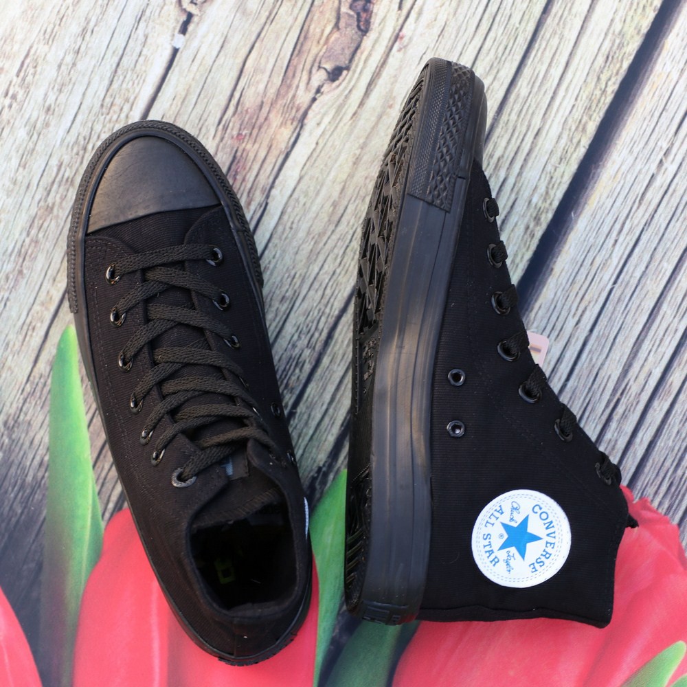 Giày Sneaker Chuck 2 Full Đen Nam Cổ Cao ZRF | BigBuy360 - bigbuy360.vn