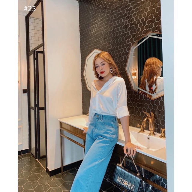 [SHIP 2H] Áo sơ mi nữ công sở dài tay phi lụa cao cấp, màu sắc hiện đại: đen, trắng, xám ghi | BigBuy360 - bigbuy360.vn