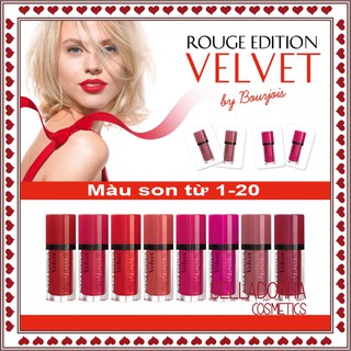 Son lì Bourjois Rouge Edition Velvet (Màu 01-20)