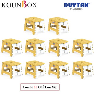 Combo 10 Ghế Nhựa Xếp Lùn Duy Tân (29,6 x 24 x 21,4 cm)
