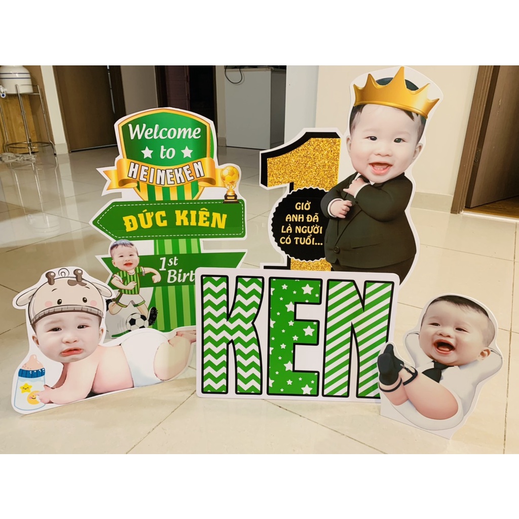 Nhận Đặt gấp_Hình CHIBI 40cm_ để bàn trang trí sinh nhật, đầy tháng cho bé