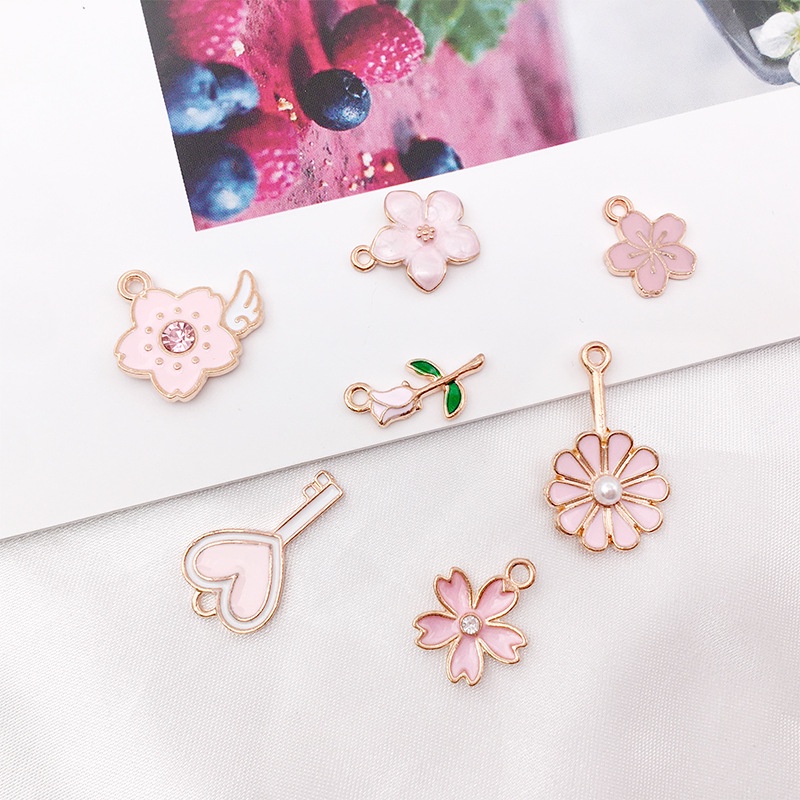 1 Mặt Dây Chuyền Hợp Kim Hình Vỏ Sò / Nàng Tiên Cá / Hoa Hồng Đơn Giản DIY