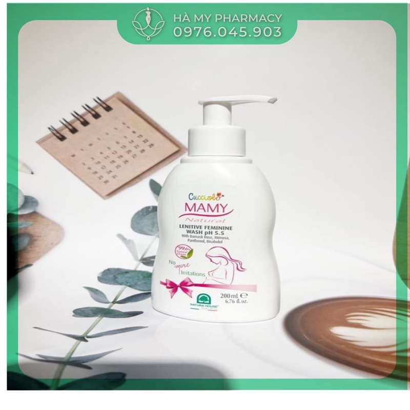 Dung dịch vệ sinh phụ nữ Cucciolo Mama Natural - An toàn cho phụ nữ mang thai và cho con bú.