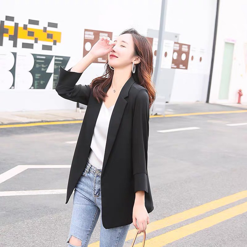 ( Ảnh thật ) Áo Blazer Hàn Quốc đẹp, mỏng thiết kế mặc mùa hè thu | BigBuy360 - bigbuy360.vn