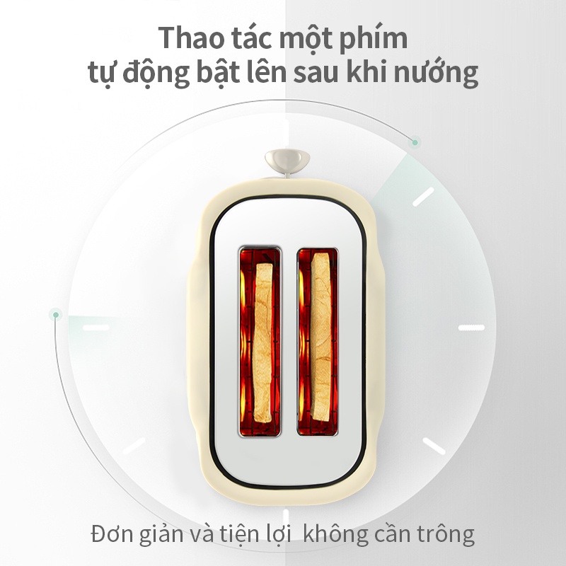 [Mã BMBAU50 giảm 10% đơn 99k] Máy nướng bánh mì Simplus 750W chiếc máy làm đồ ăn sáng đa năng áp suất nhỏ tự động