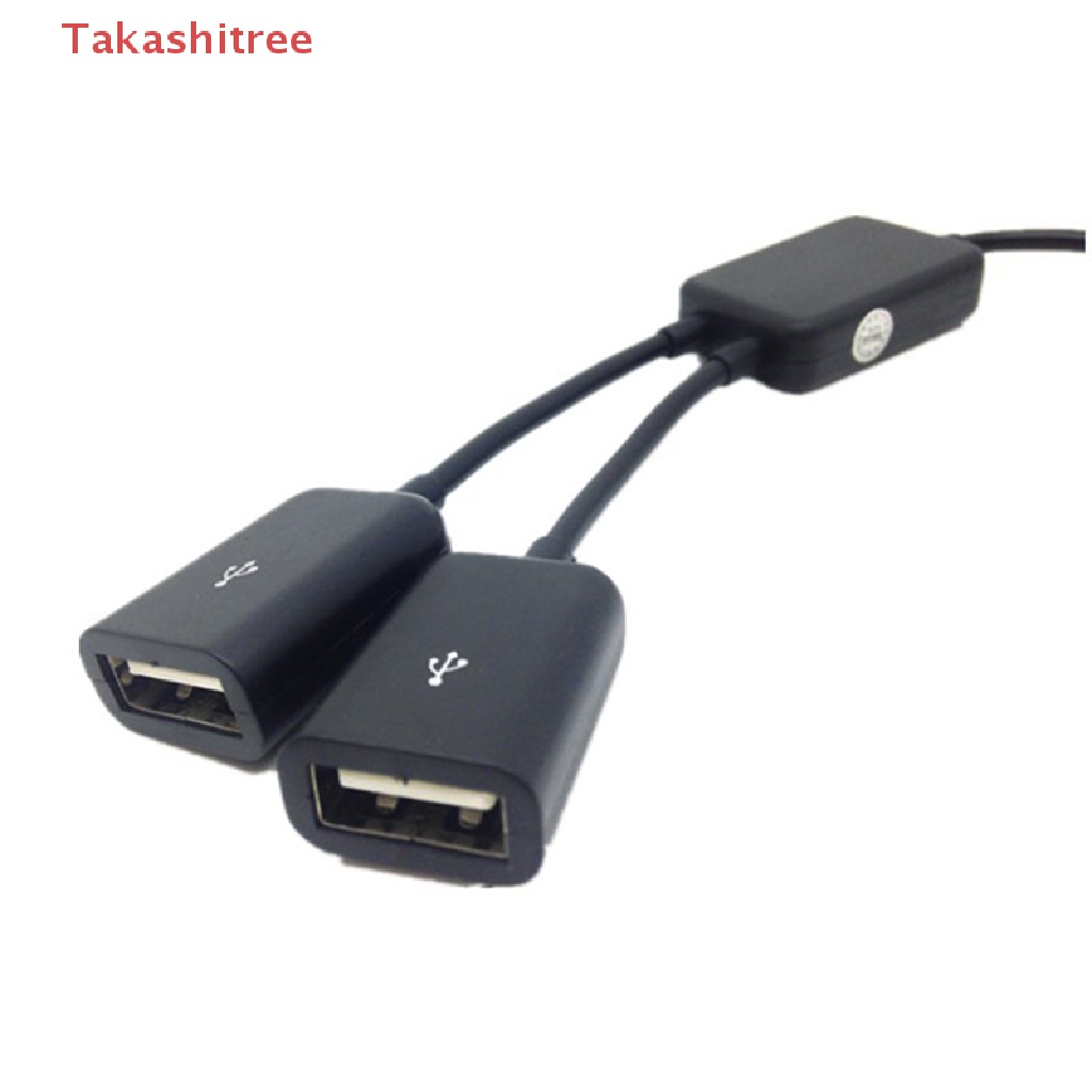 Dây Cáp Chia Hai Cổng Micro USB OTG Cho Máy Tính Bảng / PC / Điện Thoại Thông Minh