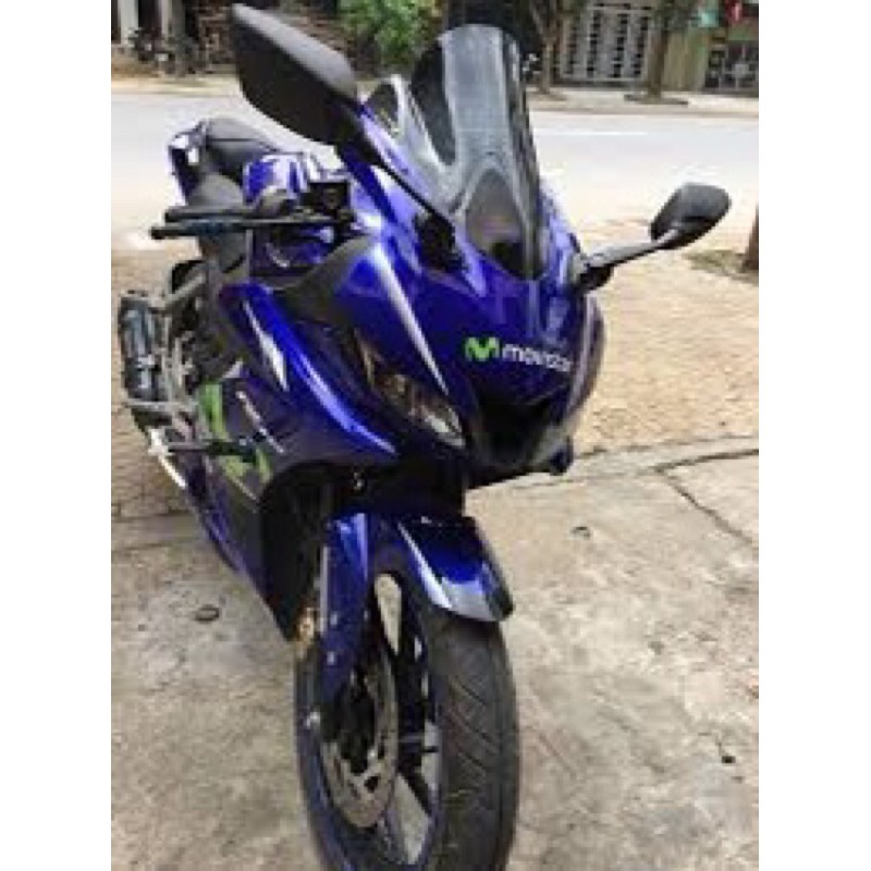 Kính gió dragon 2 tầng yamaha r15 r15v3 zero gravi