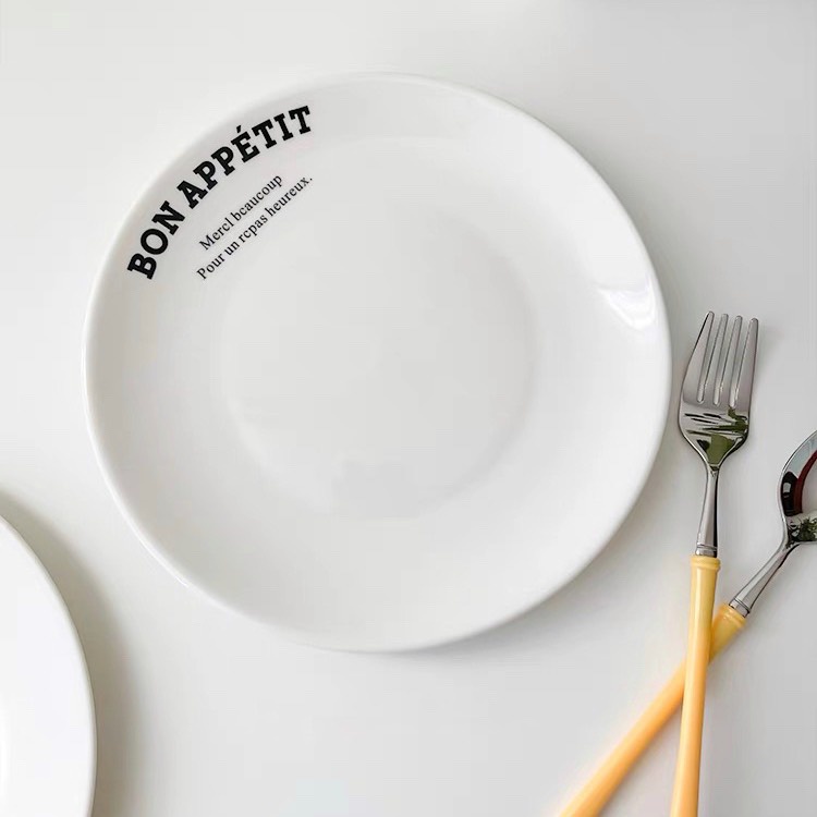 DĨA CHỮ BON APPÉTIT - BON APPÉTIT PLATE