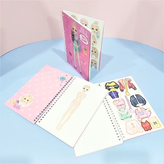 Sách hình dán stickers thiết kế thời trang trang phục Topmodel