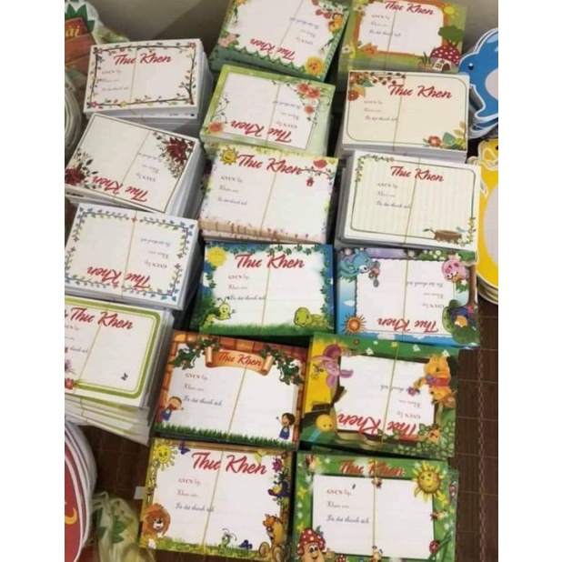 Thư khen học sinh cán bóng cực đẹp