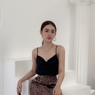  BBSTORE'S Áo Lụa Hai Dây Cổ  Đổ -TK04