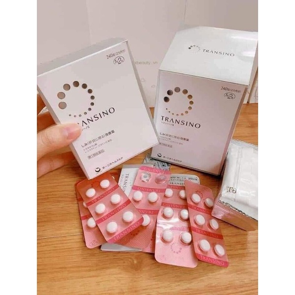 Viên Uống Trắng Da Mờ Nám Transino 240 Viên Nhật Bản