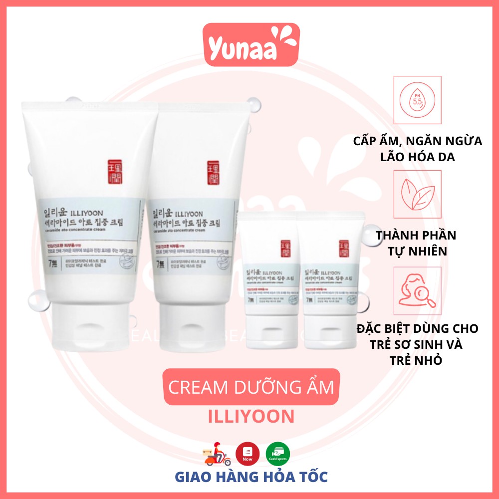 Kem Dưỡng Da Mặt Và Toàn Thân ILLIYOON Ceramide Ato Concentrate Cream