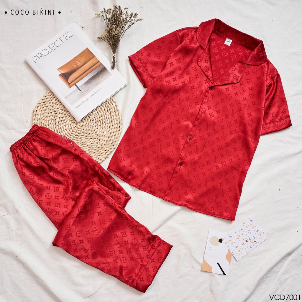 𝑪𝑶𝑪𝑶 𝑩𝑰𝑲𝑰𝑵𝑰 Bộ Đồ Ngủ - Đồ Mặc Nhà Lụa Gấm ( VCD7001 ) | BigBuy360 - bigbuy360.vn