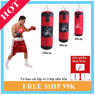 HOT 🎁 Vỏ bao cát tập võ 3 lớp siêu bền ⚡FREESHIP⚡ giá siêu rẻ
