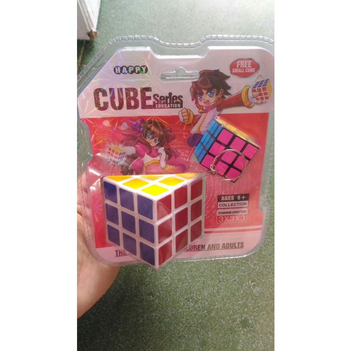 Rubik 3x3 Qiyi Sail W Rubic 3 Tầng Khối Lập Phương Ma Thuật - Kèm Cục Robik móc khóa Xoay Nhanh