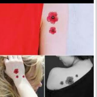 HÌNH XĂM DÁN TATTOO  hoa lá