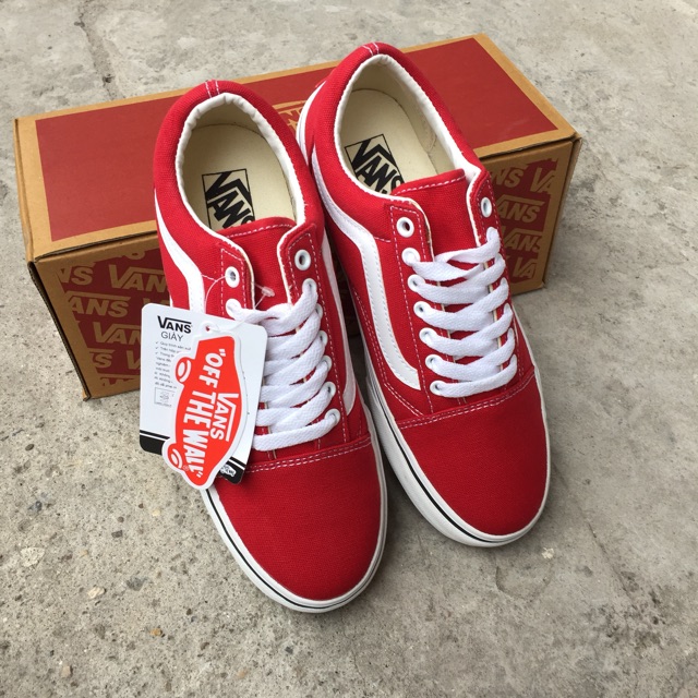 VANS OLD SKOOL ĐỎ FULL BOX