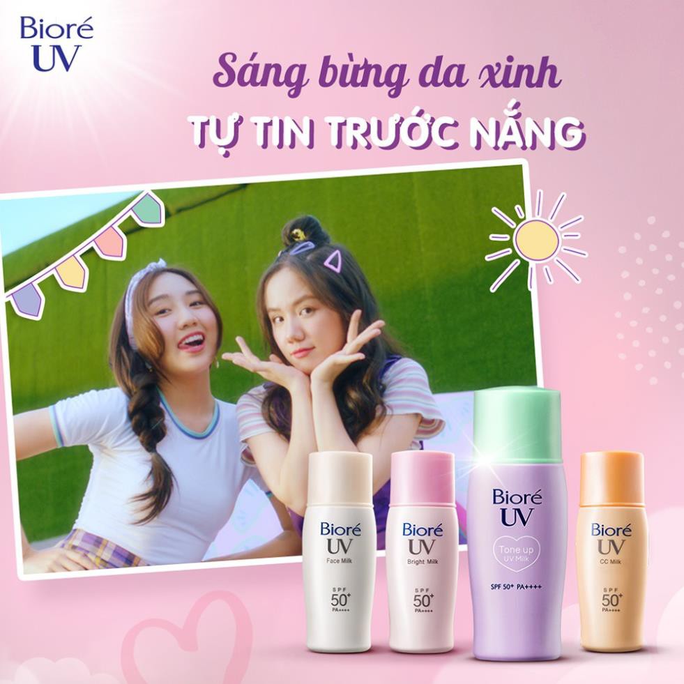 Sữa Chống Nắng Sáng Hồng Tự Nhiên Biore 30ml