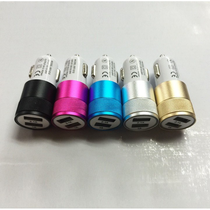 [❌GIÁ GỐC⛔] Cốc Sạc Nhanh 2 Cổng Usb Dc 2.1a Cho Xe Ô Tô 88154