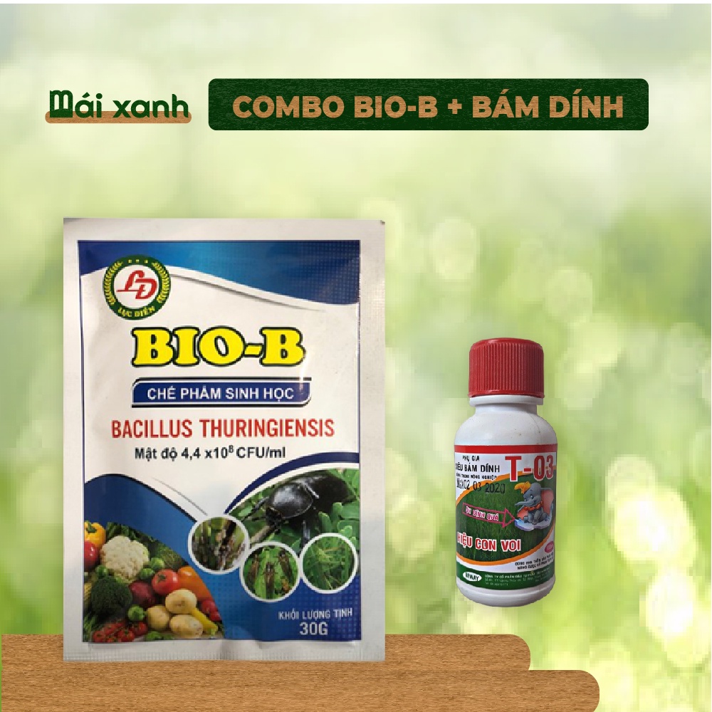 Combo Chế phẩm sinh học BIO-B + 1 lọ BÁM DÍNH (hoặc 6 gói Bám dính) cho tất cả các loại cây