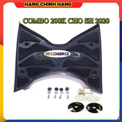 COMBO CHO SH 2012-2020 (GỒM THẢM CARBON ARTISTA CHÍNH HÃNG VÀ ĐÔI ỐC GƯƠNG)