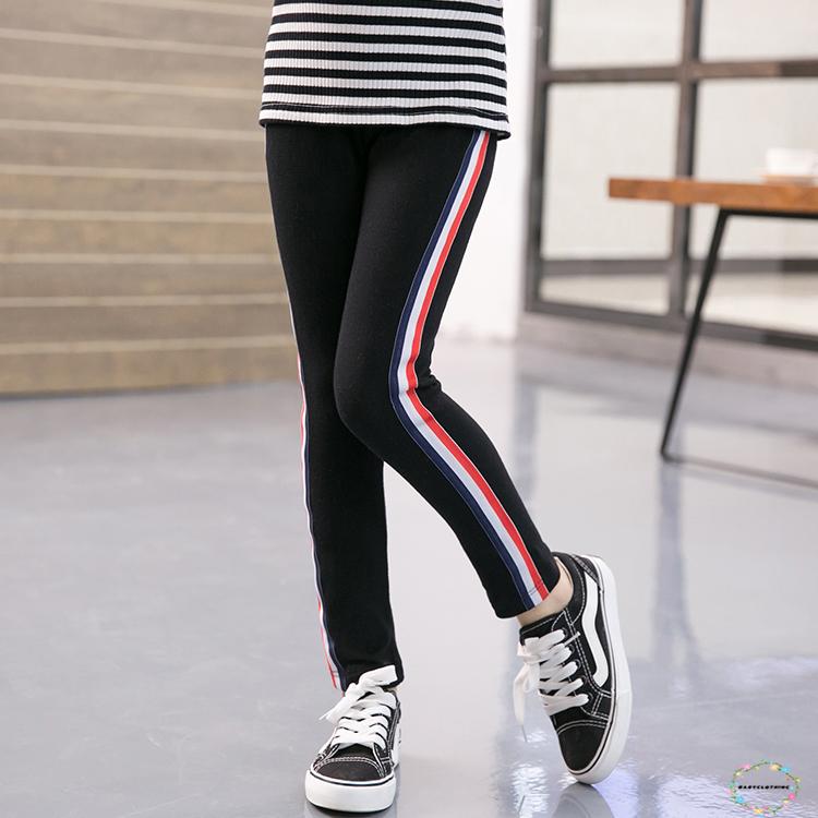 Quần Legging Kẻ Sọc Thời Trang Cho Bé Gái