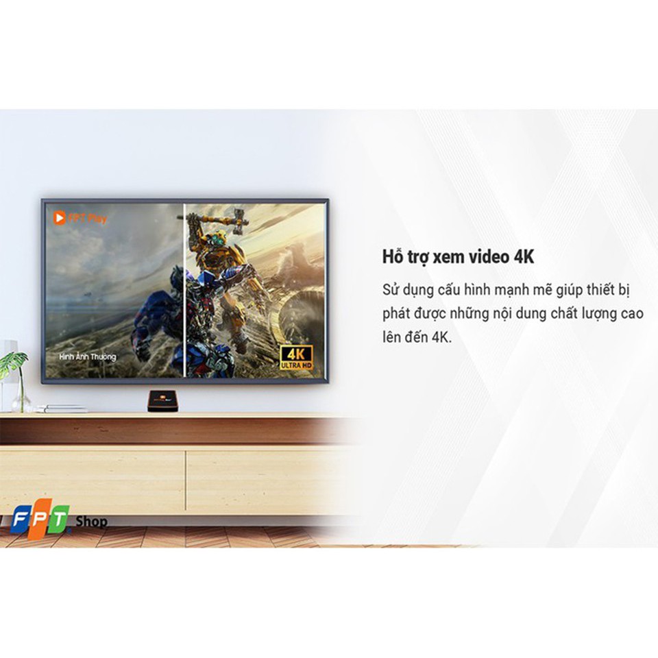 FPT PLAY BOX 2020 Android TV + 4K Model S550/T550 RAM 2GB Có Điều Khiển Tìm Kiếm Giọng Nói + Quà Tặng