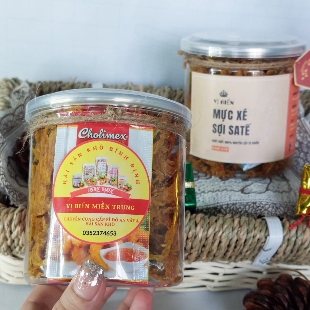 Mực Xé Tẩm Gia Vị Vị Biển, Đồ Ăn Vặt Ngon Rẻ Hủ PET 130GR Thực Phẩm Ăn Liền | BigBuy360 - bigbuy360.vn