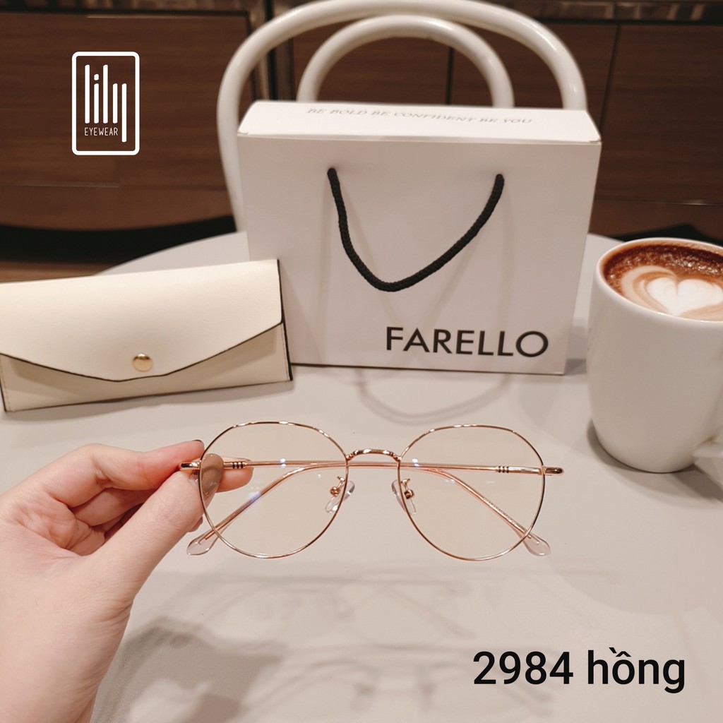 Gọng kính cận nữ Lilyeyewear kim loại, mắt tròn, nhiều màu - Y2984 #7