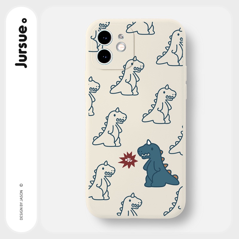 Ốp lưng JURSUE mềm hoạt hình dễ thương đẹp cho iPhone 13 12 11 Pro Max SE 2020 X XR XS ip 8 7 6 6S Plus kute Y274