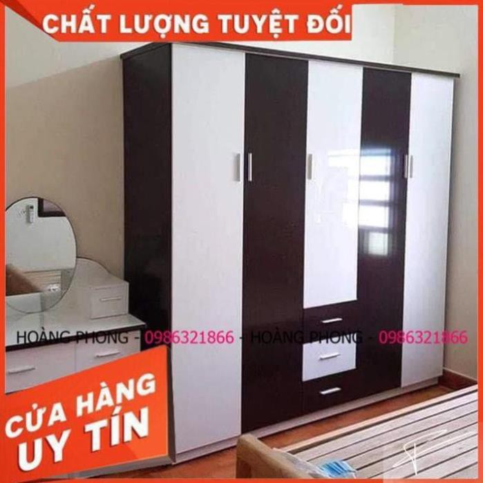 Tủ quần áo 5 cánh - Tủ nhựa đài loan cao cấp (2m03 x 1m85) Miễn phí vận chuyển Bảo hành 2 năm tại nhà