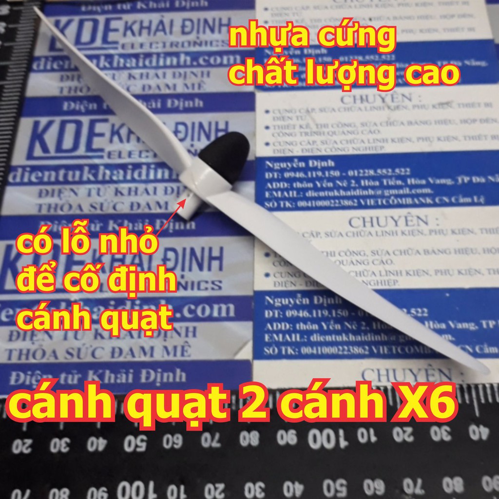 BỐN cánh quạt 2 cánh X6 cho máy bay mô hình, UAV…, màu TRẮNG kde2705