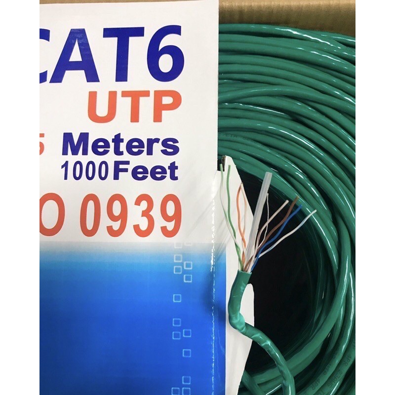 1m Dây mạng UTP Cat6 Nasun ECO 0939 nhập khẩu chính hãng miễn phí bấm đầu từ 5m