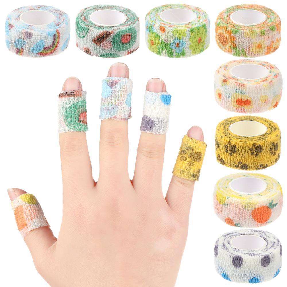 Băng Quấn Mắt Cá Chân Co Giãn Tự Dính Họa Tiết Hoạt Hình Phong Cách Thể Thao