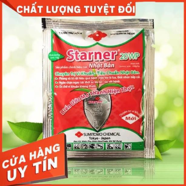 STARNER 20WP – THUỐC ĐẶC TRỊ VI KHUẨN CHO CÂY TRỒNG (gói 10g)