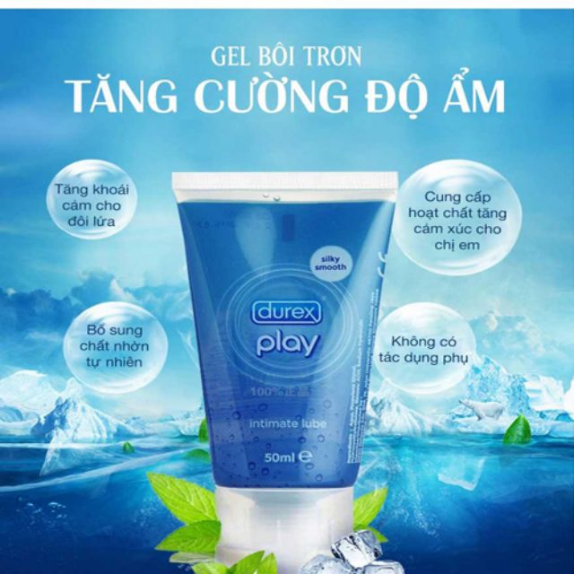 Gel bôi trơn Âm đạo Durex Play 50ml [Chính hãng]